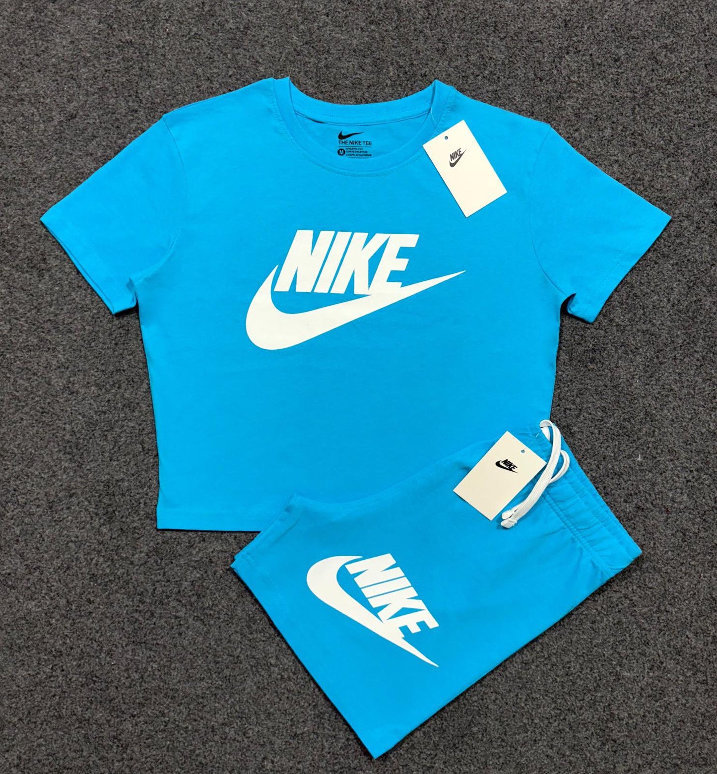 NK-LADIES- CROP TOP SHORT SET