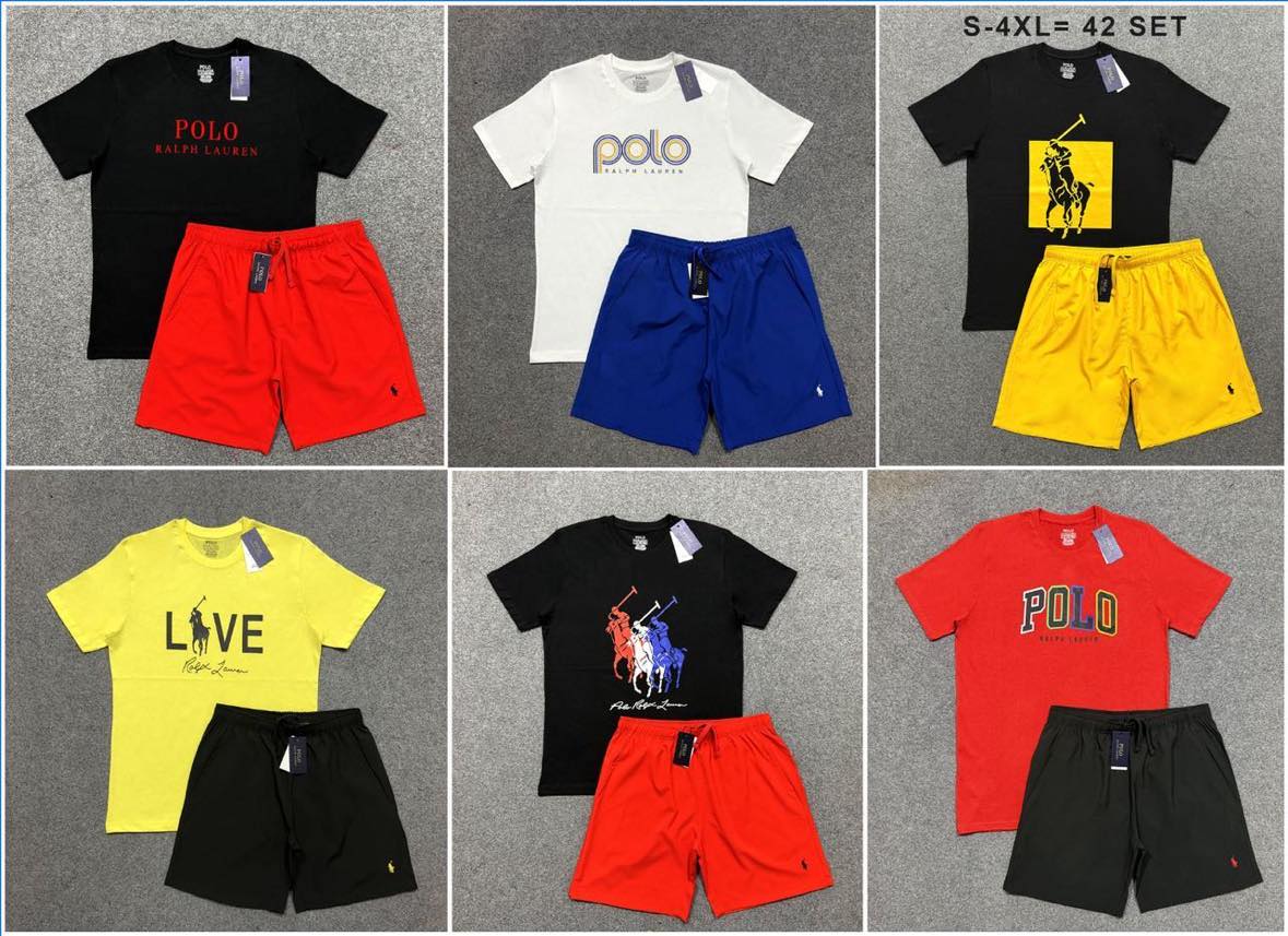 RL-MENS COTTON TEE & NYLON SHORT