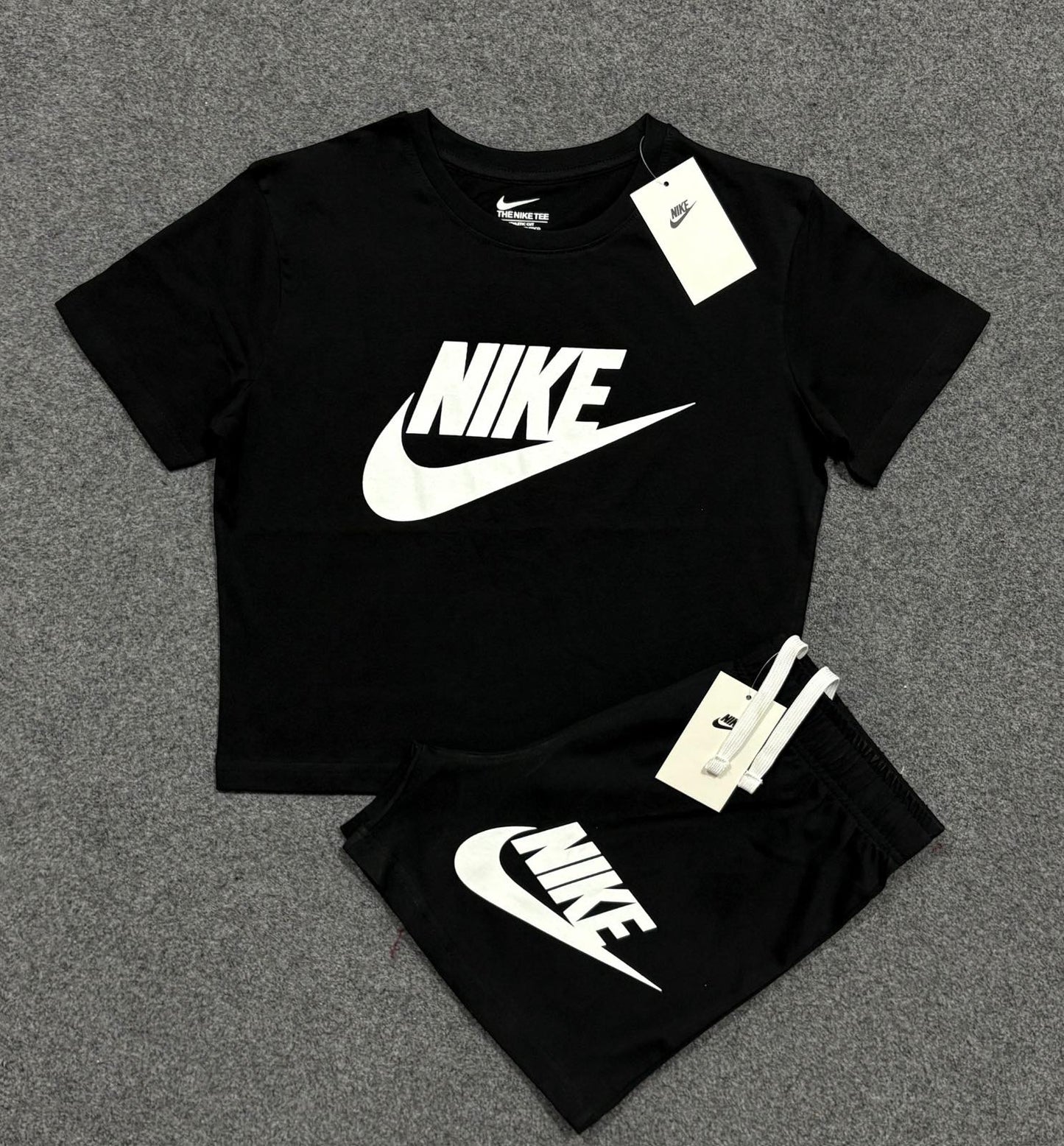 NK-LADIES- CROP TOP SHORT SET