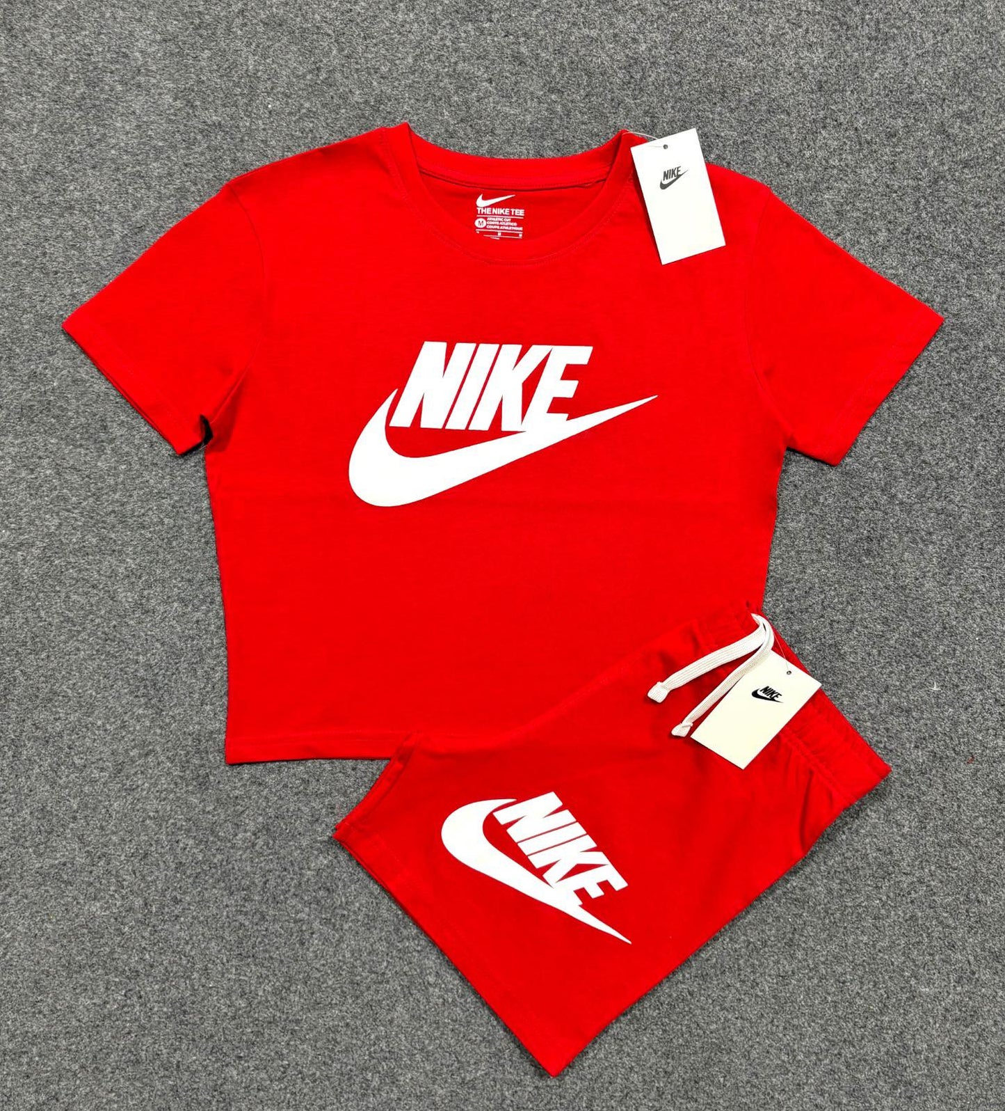 NK-LADIES- CROP TOP SHORT SET
