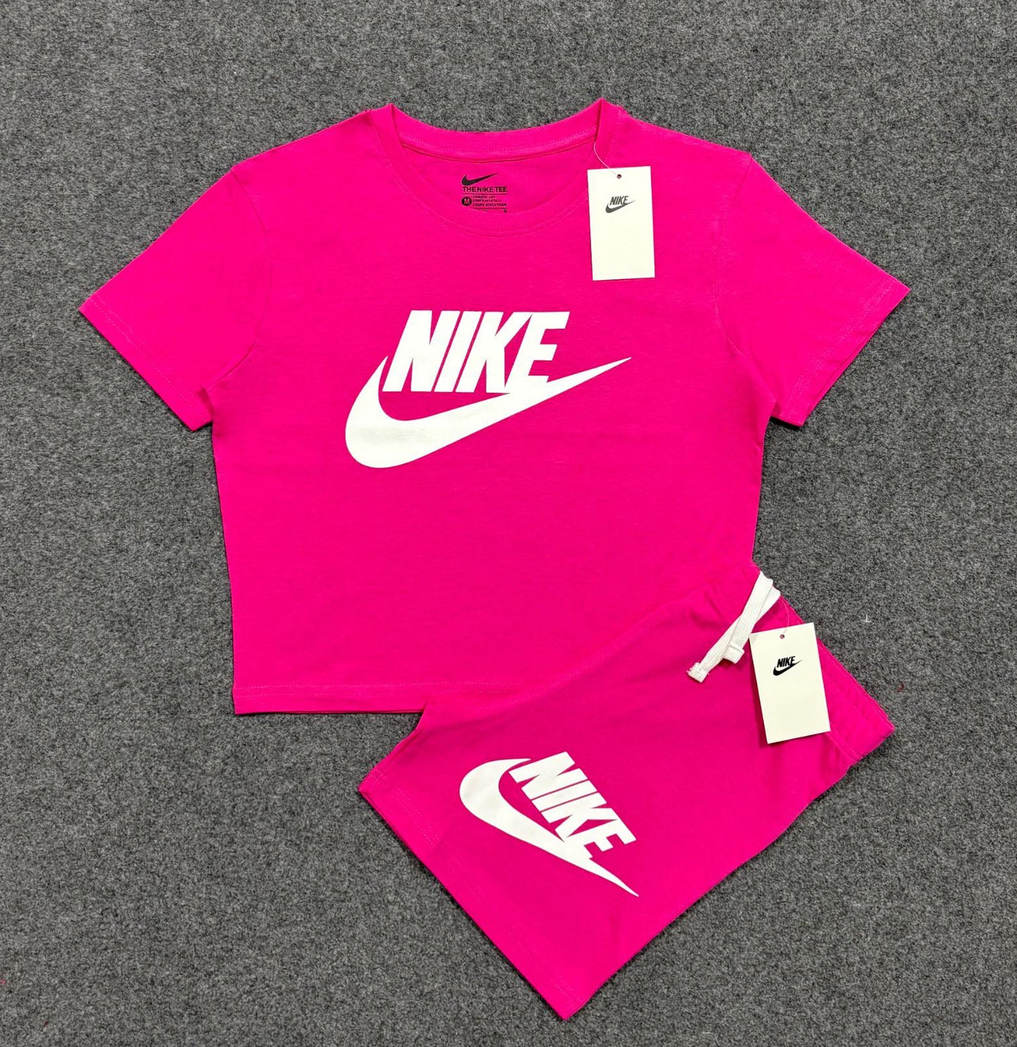 NK-LADIES- CROP TOP SHORT SET