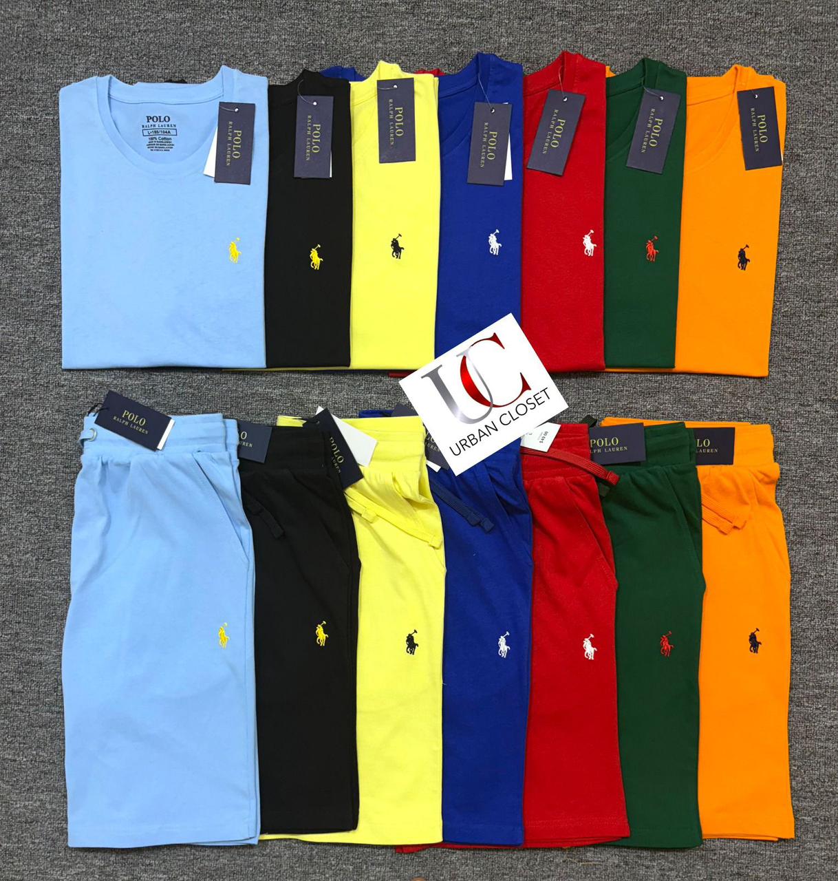 RL-MENS COTTON TEE & SHORT SET