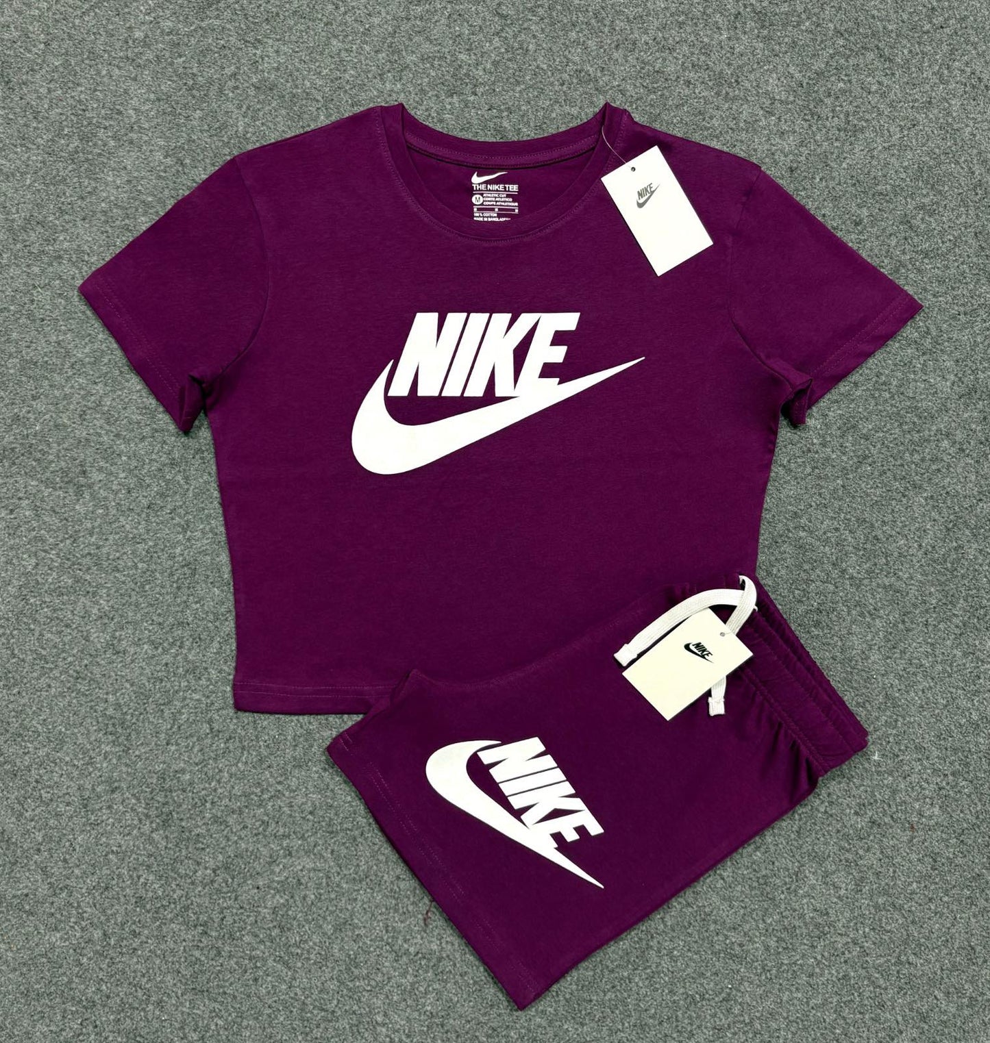 NK-LADIES- CROP TOP SHORT SET