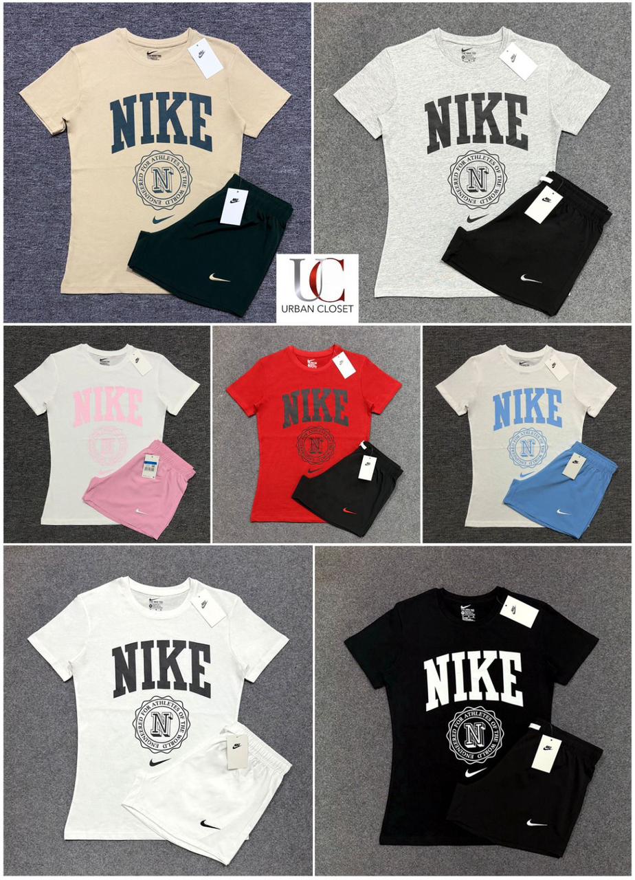 NK | WOMENS | COTTON TEE & NYLON SHORT SET
