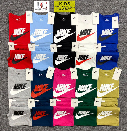 NIKE-KIDS  COTTON TEE & SHORT SET