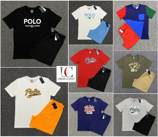 RL-MENS | COTTON TEE & NYLON SHORT SET