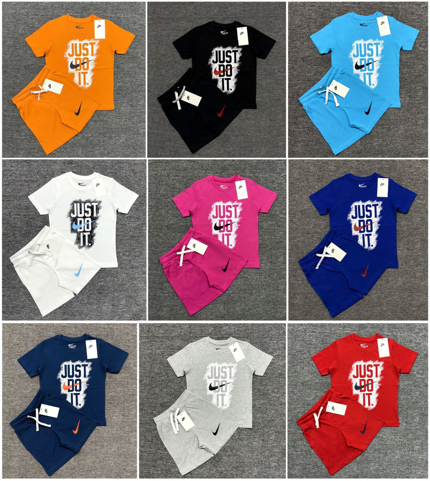 NK-KIDS  COTTON TEE & SHORT SET